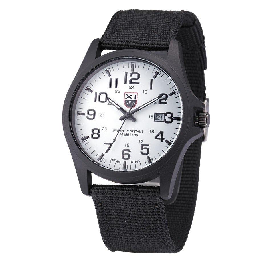 Tactical-Style Wristwatch - Luminous Hands, Stopwatch & Date