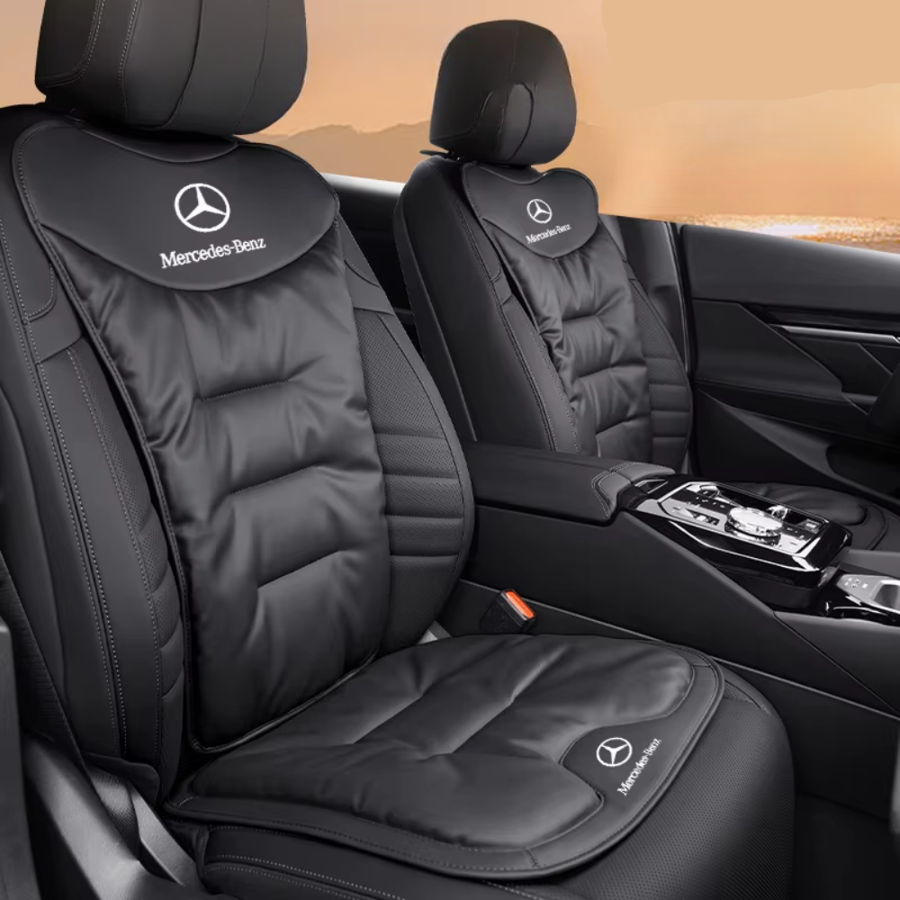 Car Seat Cushion with Integrated Lumbar Support