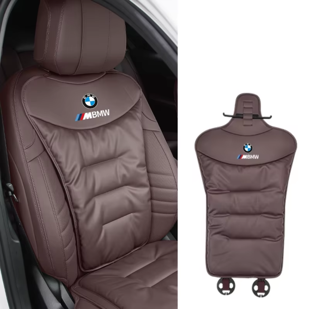 Car Seat Cushion with Integrated Lumbar Support