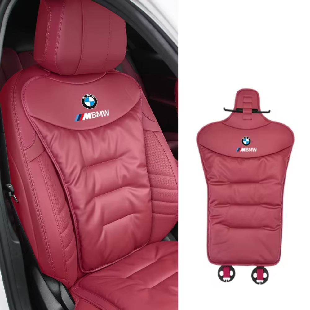 Car Seat Cushion with Integrated Lumbar Support
