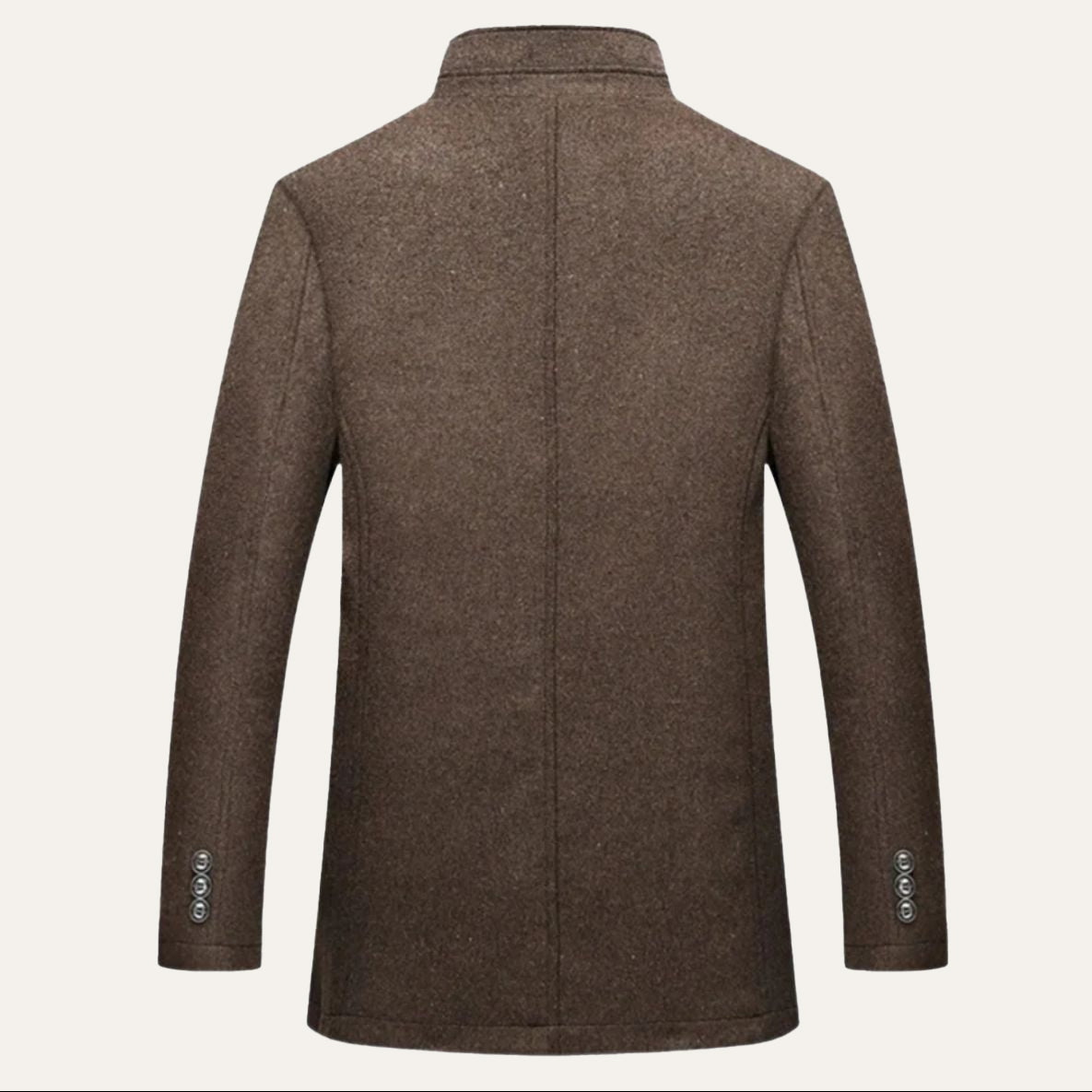 Men’s Classic Wool Winter Overcoat – Tailored Long Coat