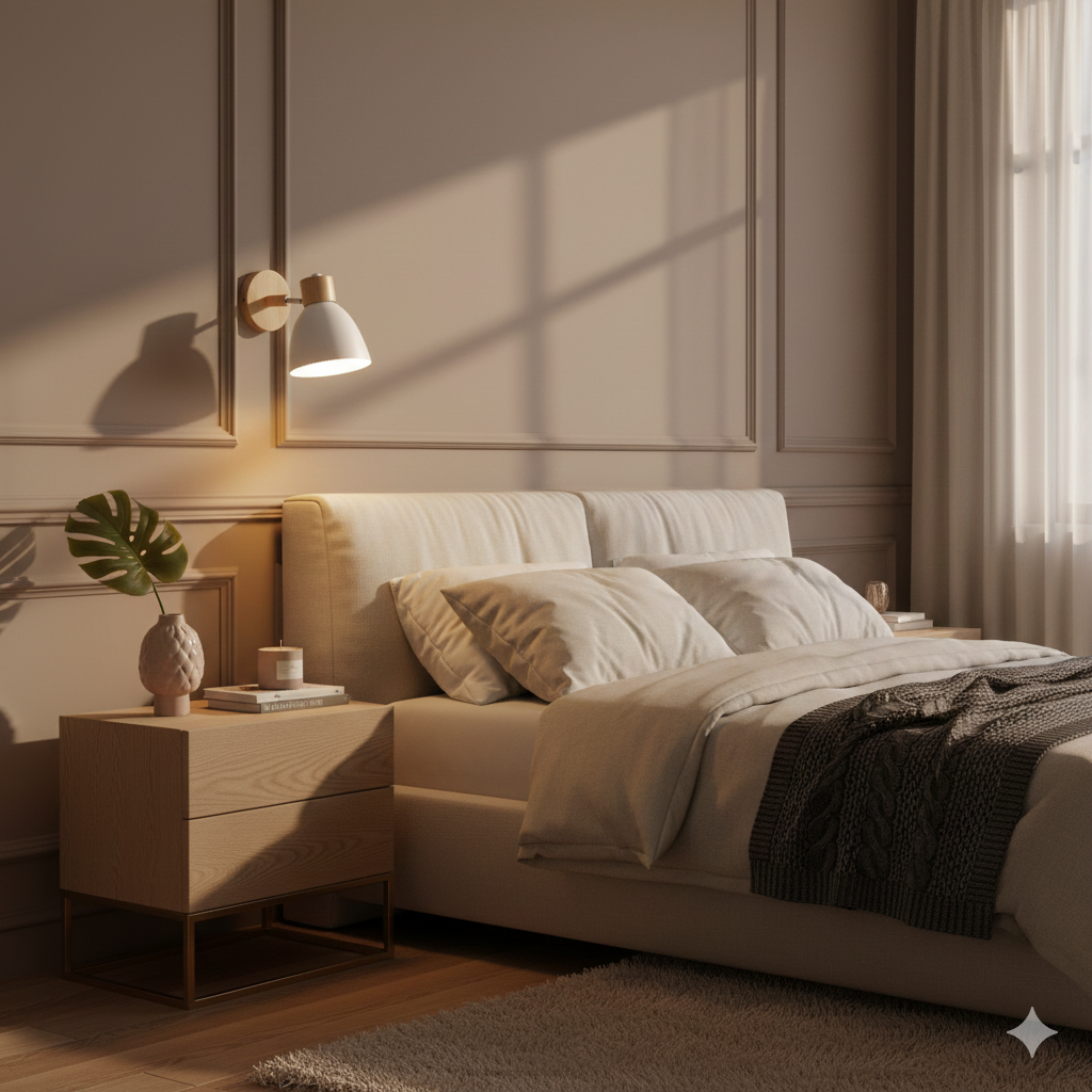 Wooden Cone Wall Sconce – Modern Minimalist LED Wall Light