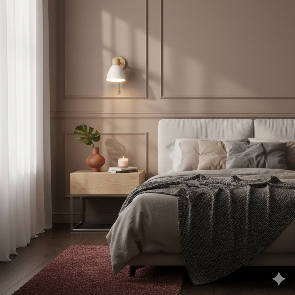 Wooden Cone Wall Sconce – Modern Minimalist LED Wall Light