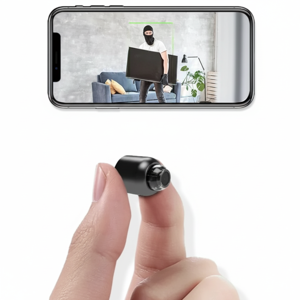 1080P Micro Wireless Security Camera - Wide Angle WiFi Night Vision