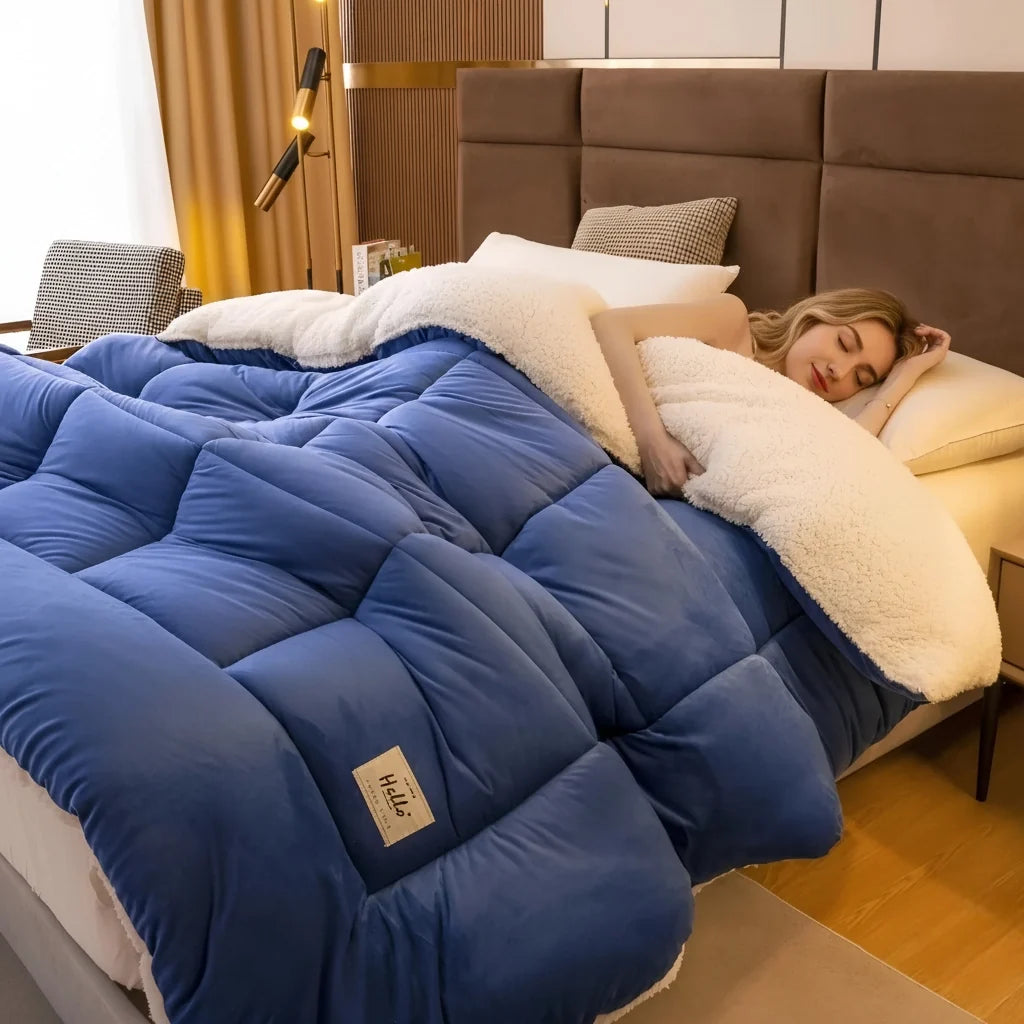 Thick Plush Weighted Winter Blanket