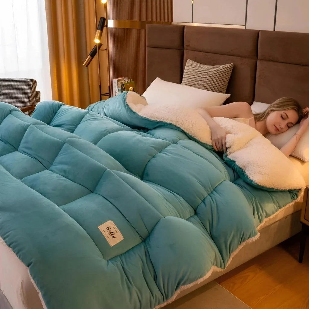 Thick Plush Weighted Winter Blanket