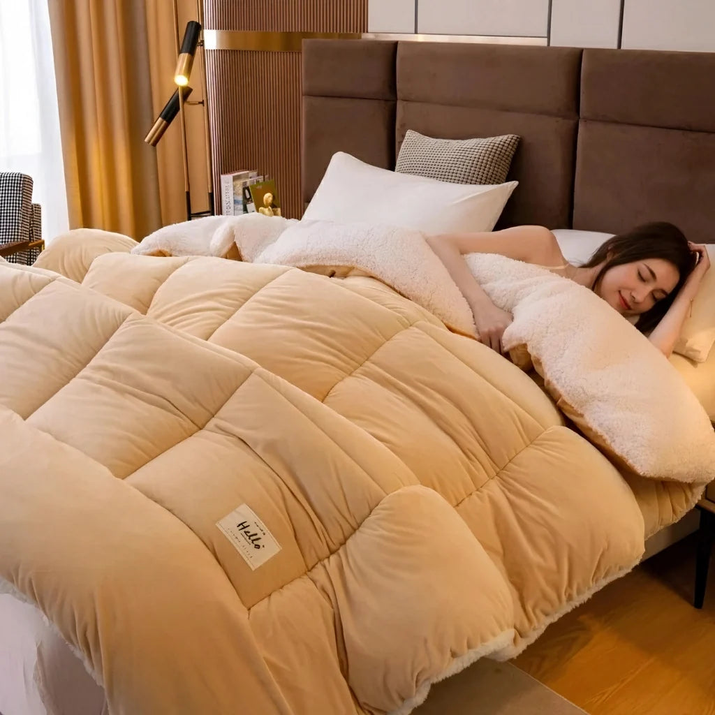 Thick Plush Weighted Winter Blanket