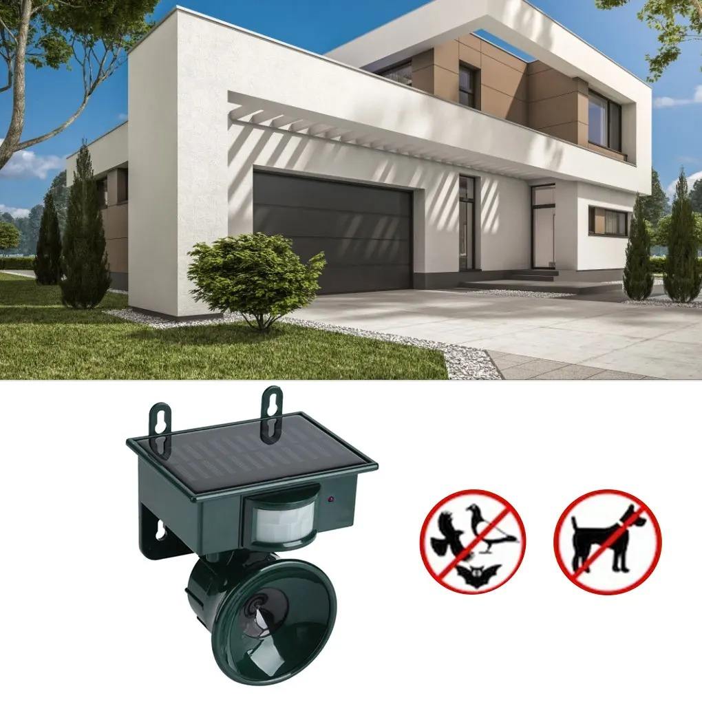 Solar Bird Repeller PIR Motion Sensor - Waterproof Pigeon Deterrent