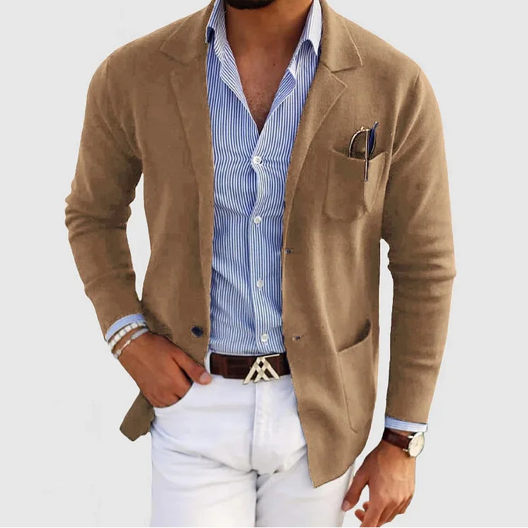 Men’s Knit Blazer – Smart Casual Jacket for Everyday Style