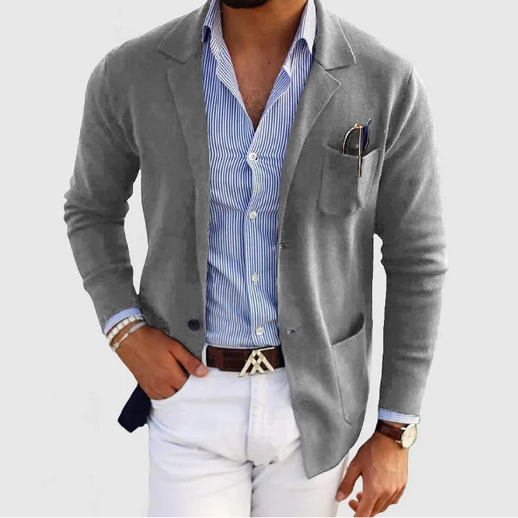 Men’s Knit Blazer – Smart Casual Jacket for Everyday Style
