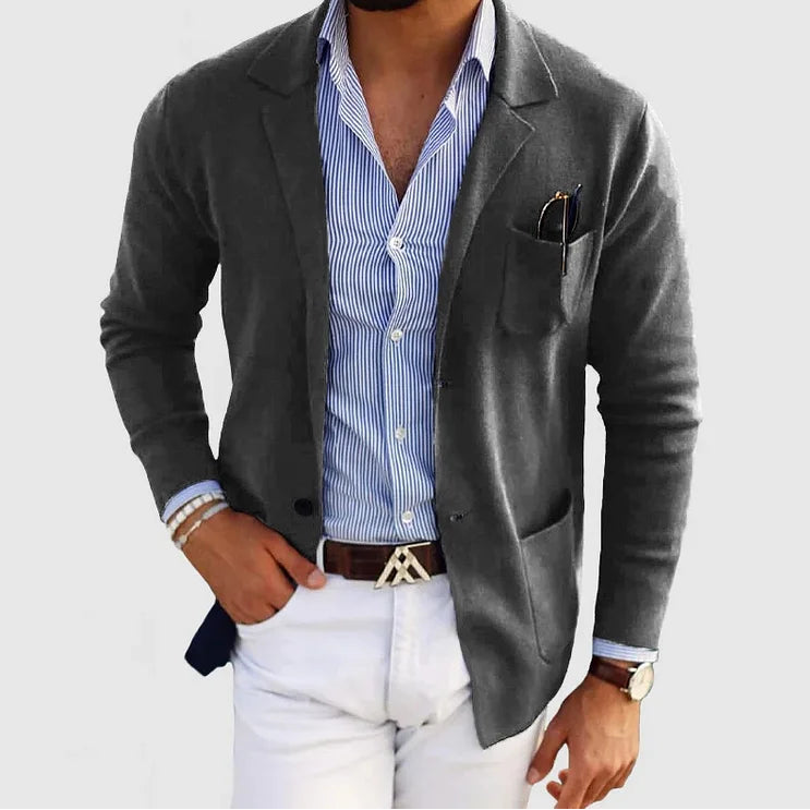 Men’s Knit Blazer – Smart Casual Jacket for Everyday Style