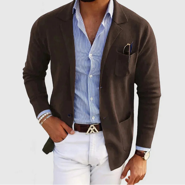 Men’s Knit Blazer – Smart Casual Jacket for Everyday Style