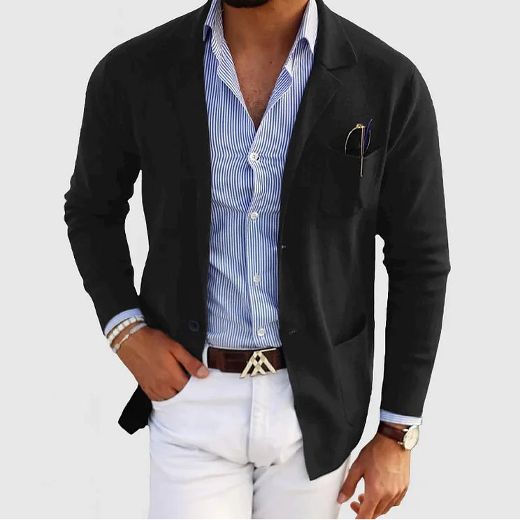 Men’s Knit Blazer – Smart Casual Jacket for Everyday Style