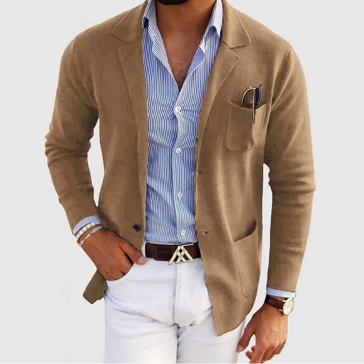 Men’s Knit Blazer – Smart Casual Jacket for Everyday Style
