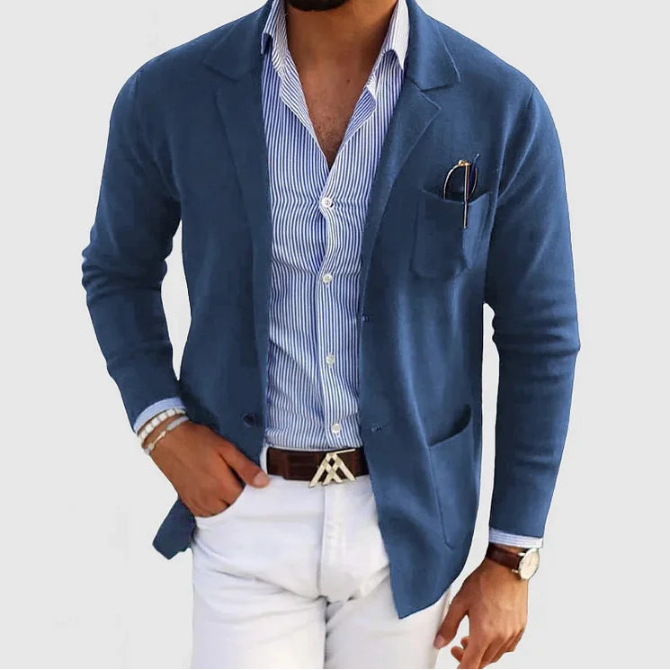 Men’s Knit Blazer – Smart Casual Jacket for Everyday Style