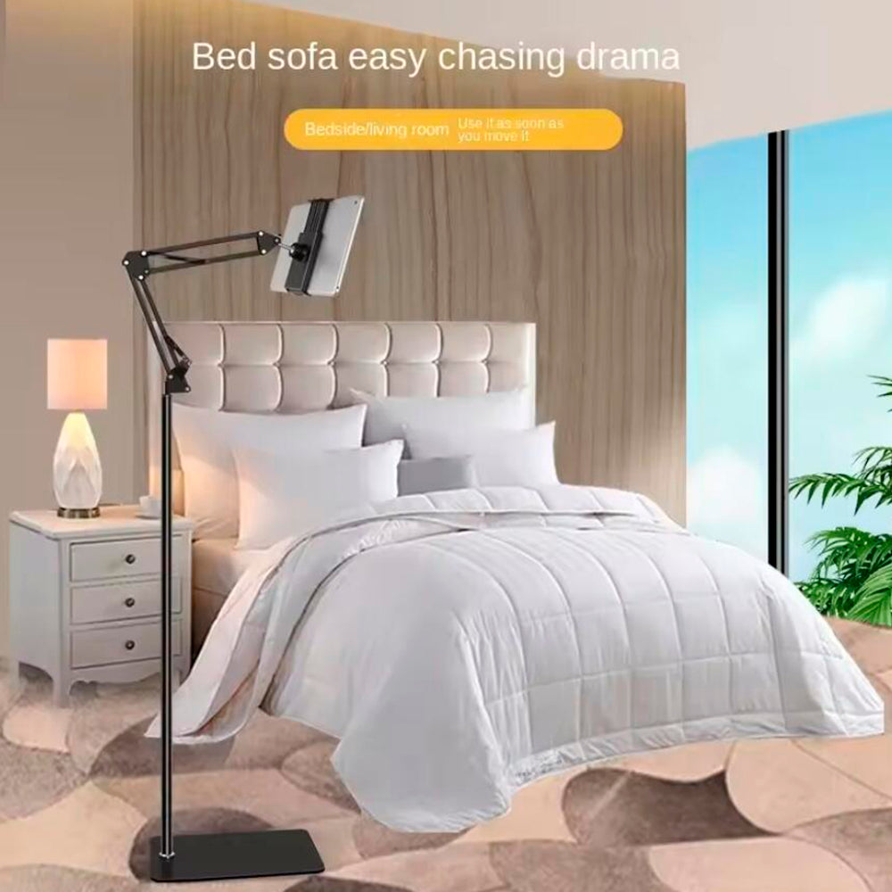 Adjustable Tablet Floor Stand - 360 Rotating Phone Holder 155cm