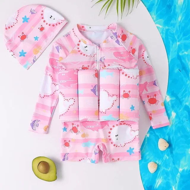 Kids Neoprene Floating Life Vest - Toddler 15-25kg Swim Trainer