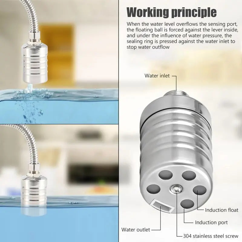 Stainless Steel Mini Float Valve - Auto Water Level Control Switch