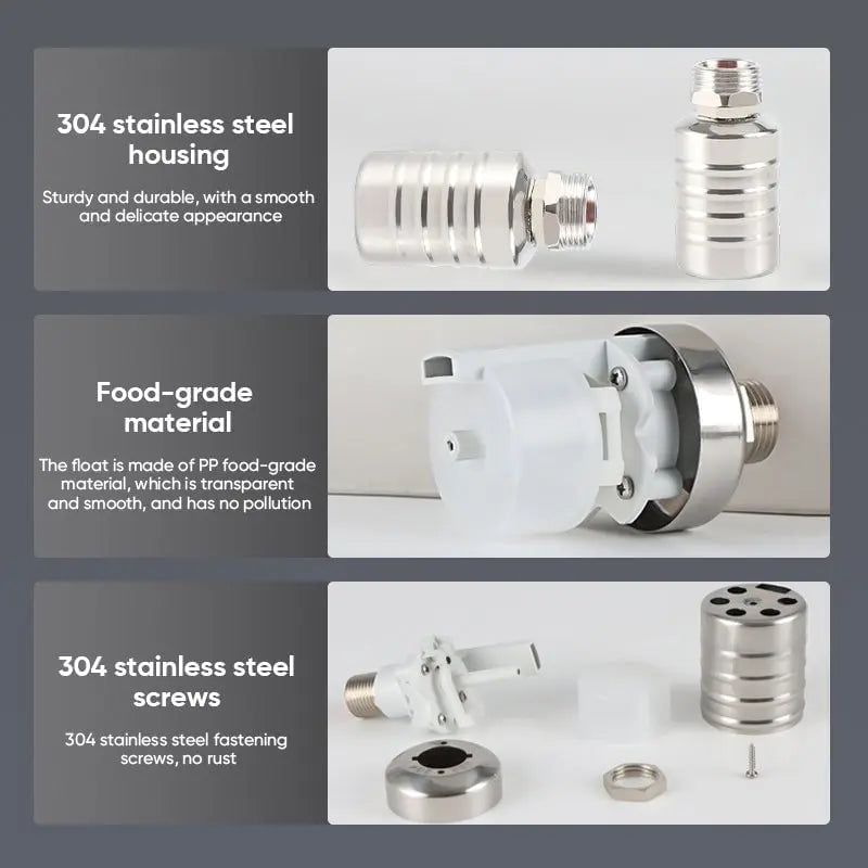 Stainless Steel Mini Float Valve - Auto Water Level Control Switch