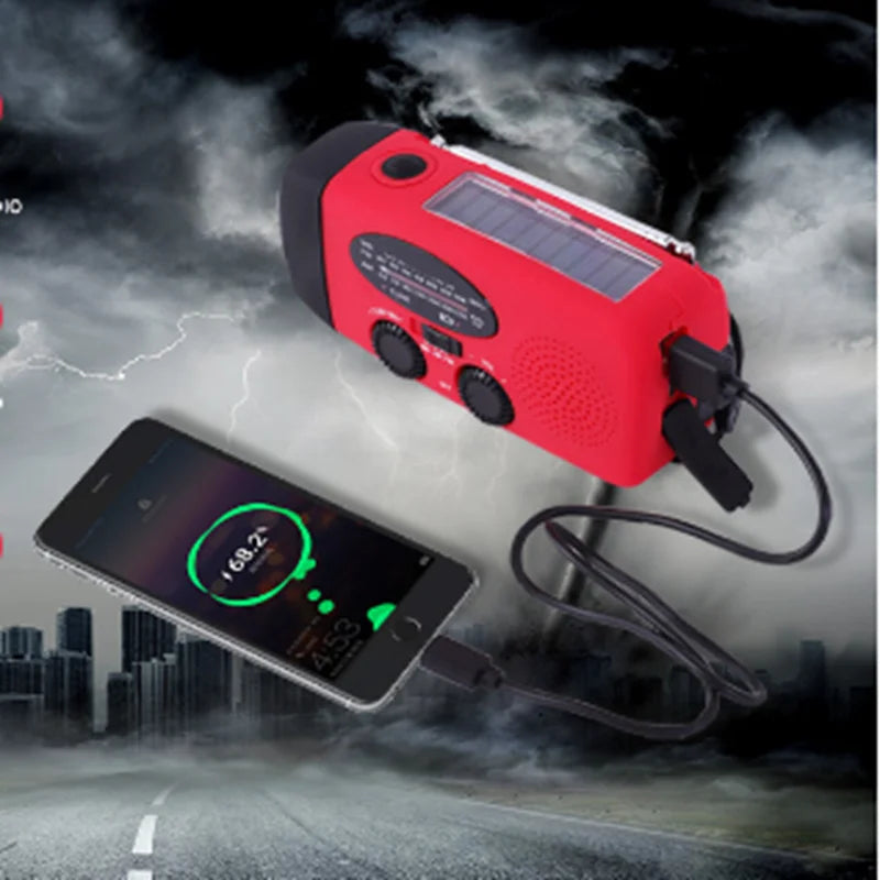 3-in-1 Emergency Radio – Flashlight, Power Bank & Power Outage Safety