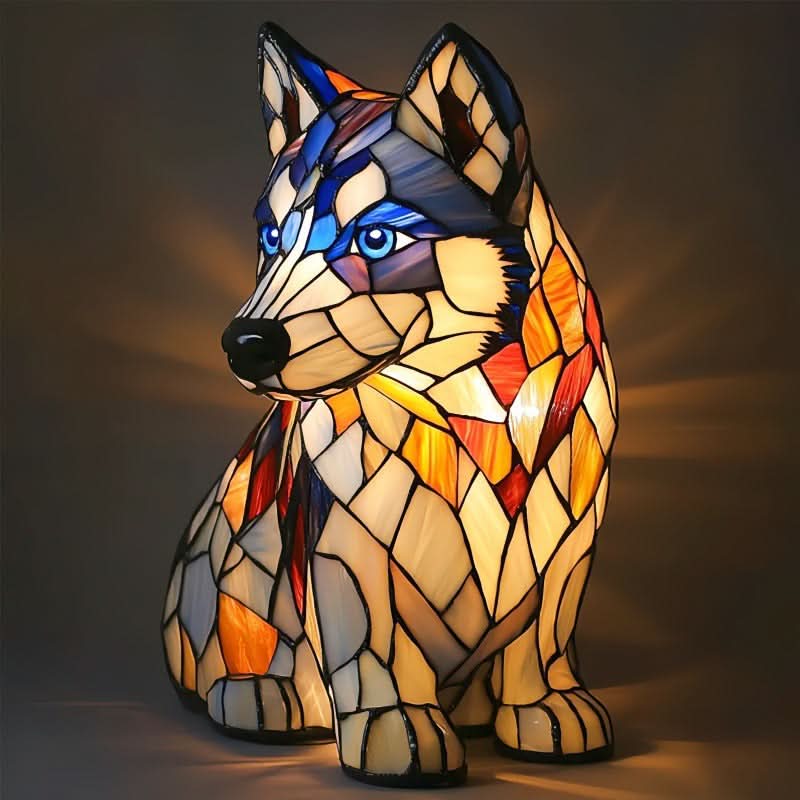 USB Dog Breed LED Night Light - 6 Inch Warm Accent Lamp
