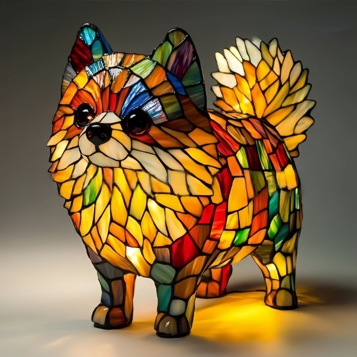 USB Dog Breed LED Night Light - 6 Inch Warm Accent Lamp