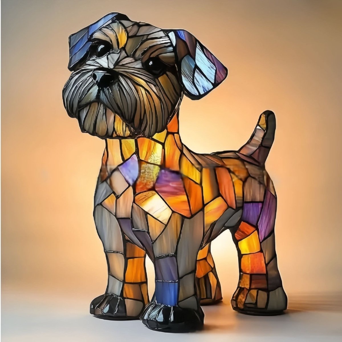 USB Dog Breed LED Night Light - 6 Inch Warm Accent Lamp