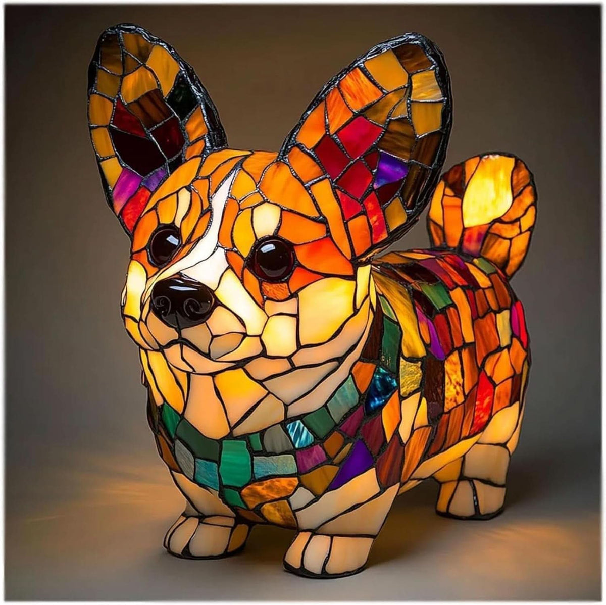 USB Dog Breed LED Night Light - 6 Inch Warm Accent Lamp