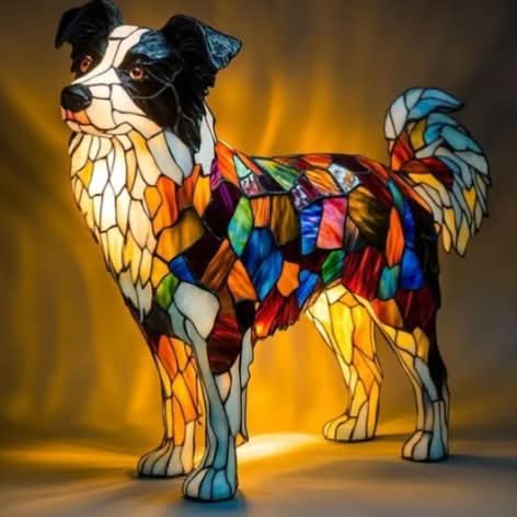 USB Dog Breed LED Night Light - 6 Inch Warm Accent Lamp