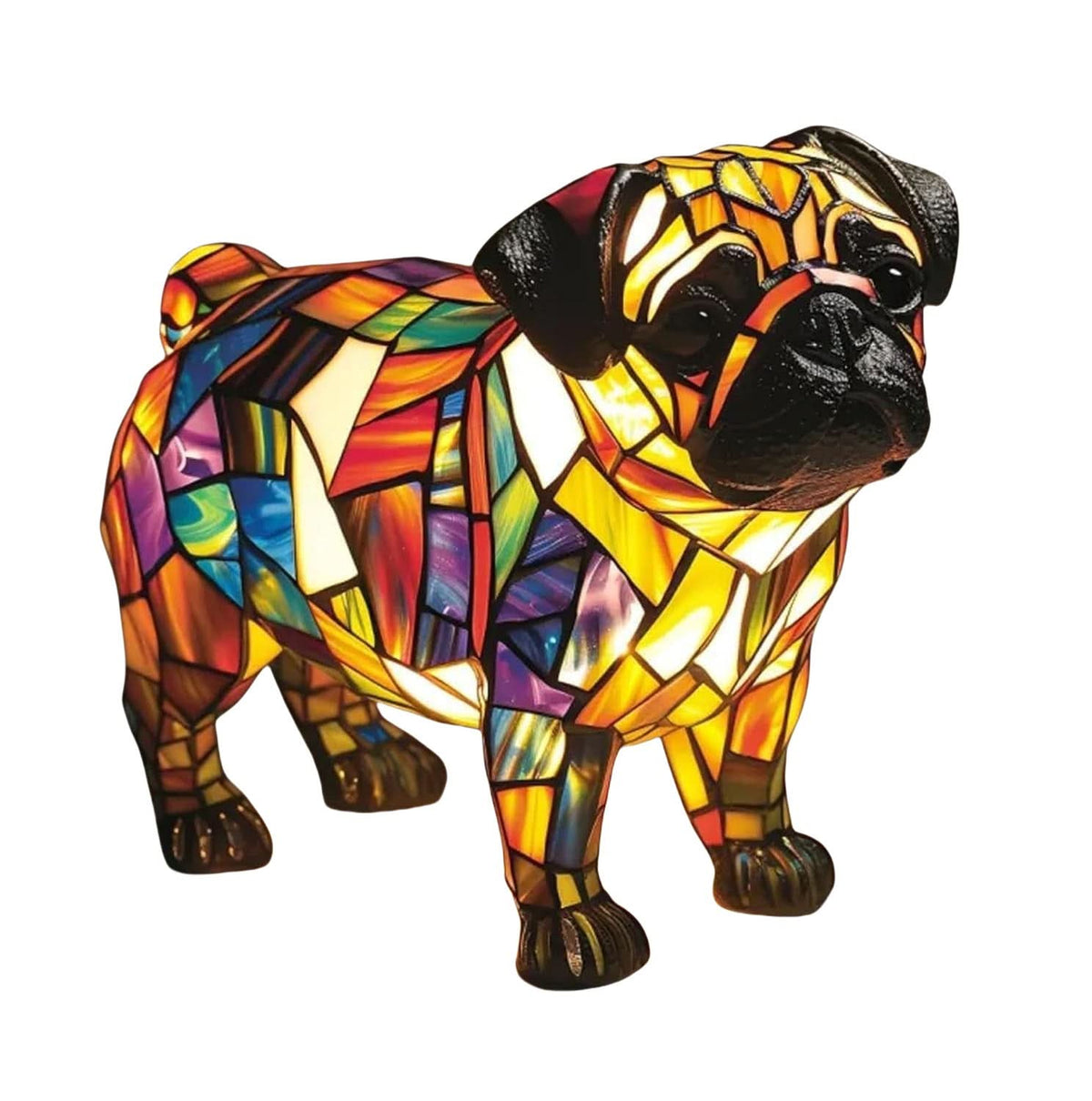 USB Dog Breed LED Night Light - 6 Inch Warm Accent Lamp