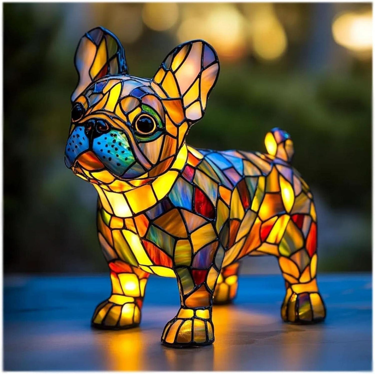 USB Dog Breed LED Night Light - 6 Inch Warm Accent Lamp