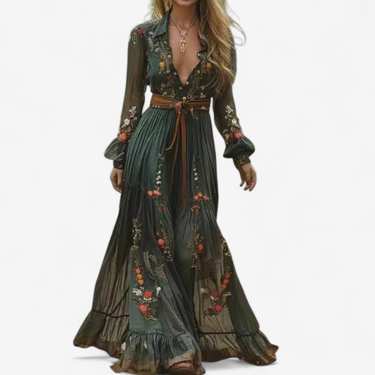 Women’s Embroidered Maxi Dress