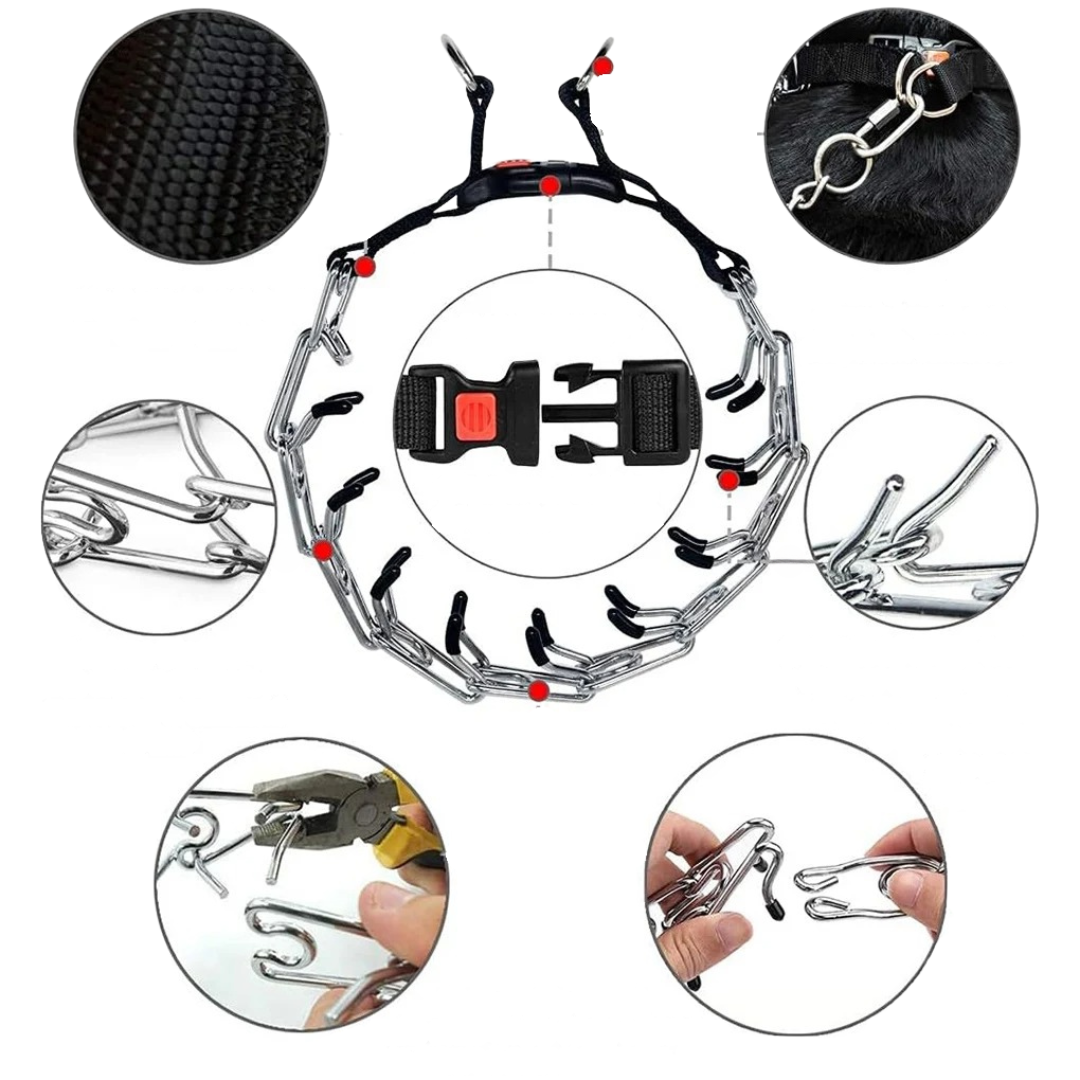 Adjustable Dog Walking Training Collar for Leash Control