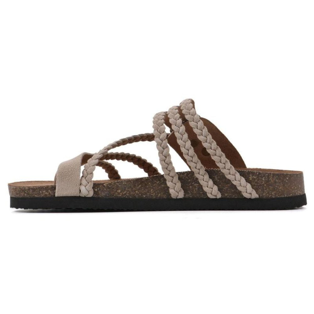 Women’s Braided Cork Footbed Sandals