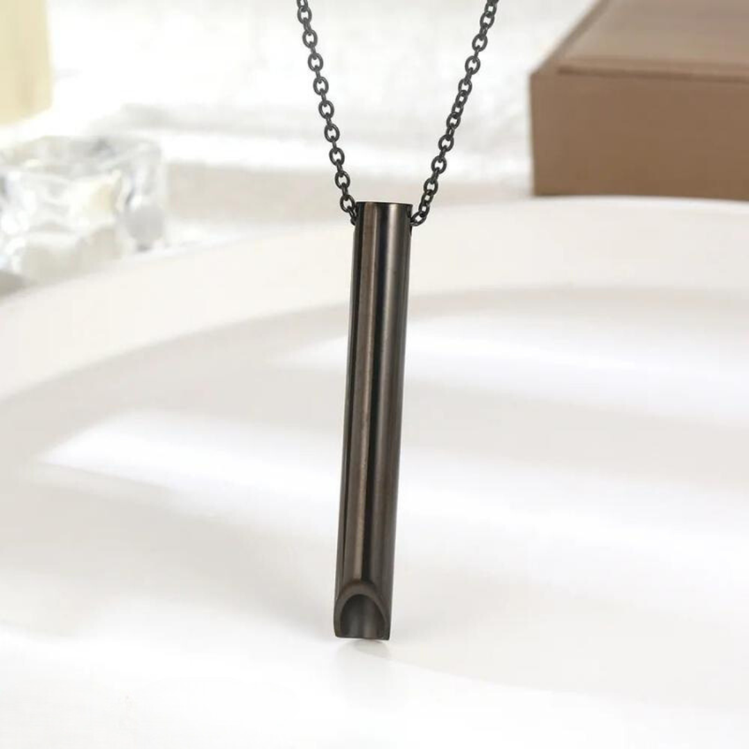 Smoke-Free Breathing Aid Necklace - Natural Stop Smoking Pendant