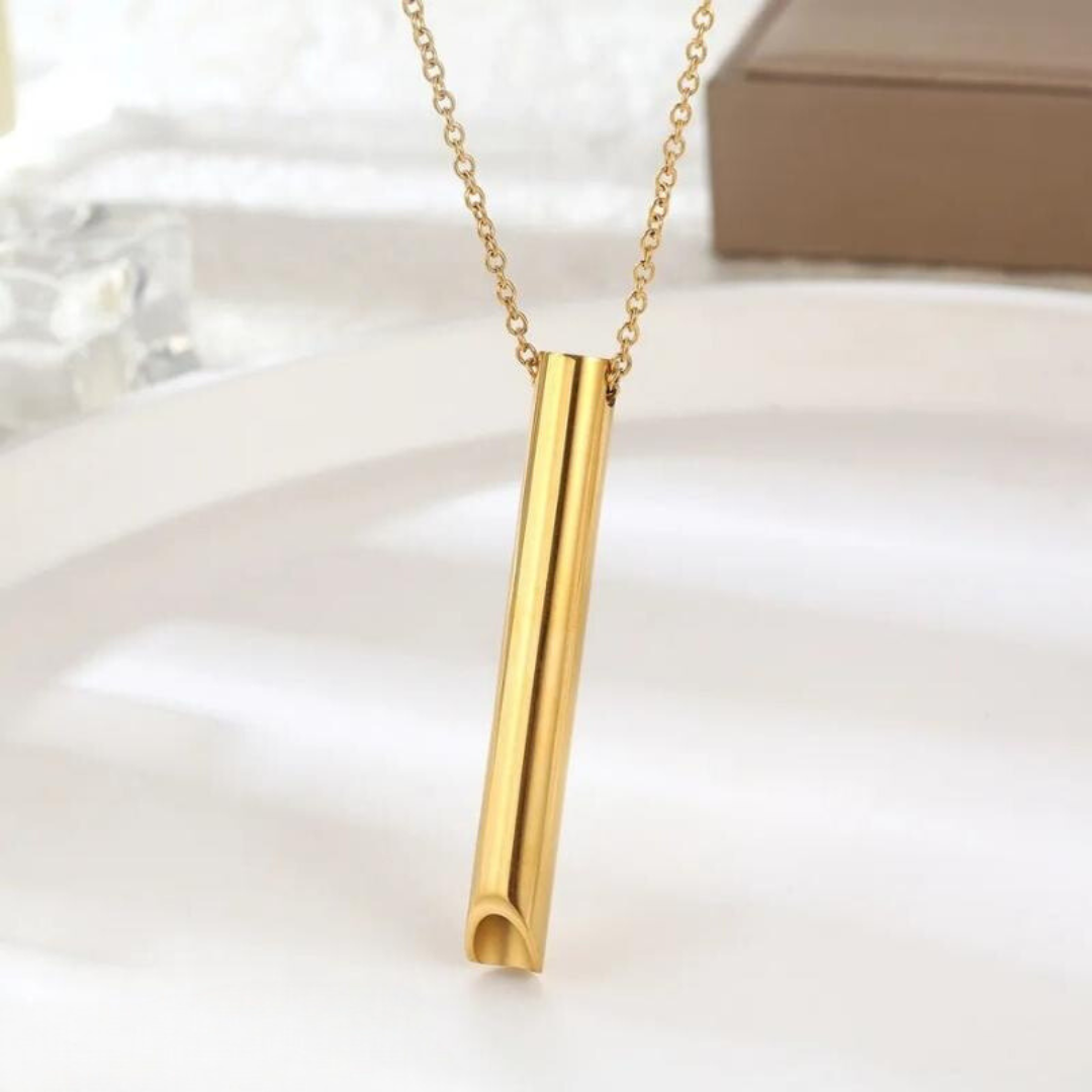 Smoke-Free Breathing Aid Necklace - Natural Stop Smoking Pendant