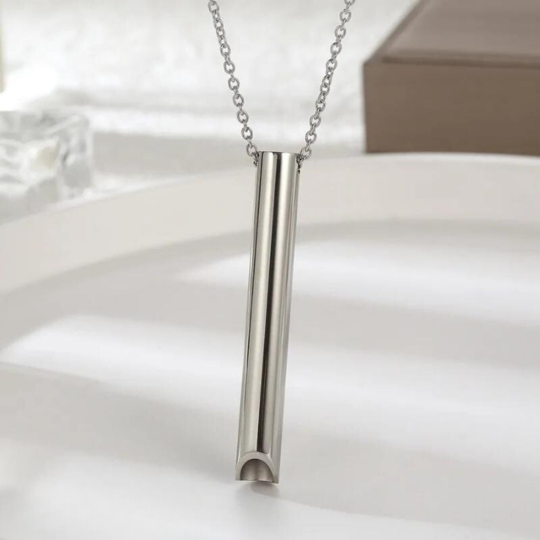 Smoke-Free Breathing Aid Necklace - Natural Stop Smoking Pendant