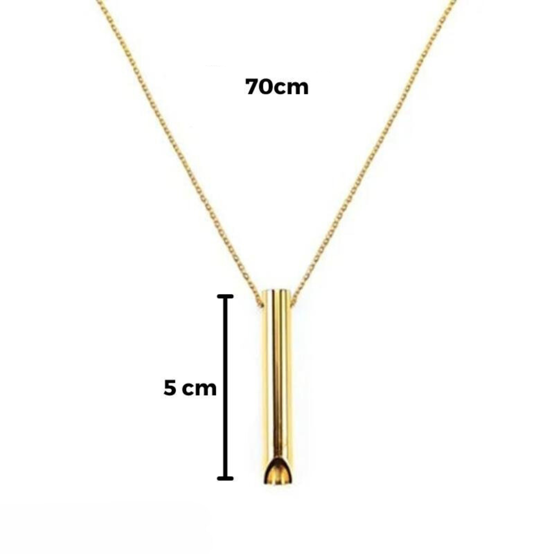 Smoke-Free Breathing Aid Necklace - Natural Stop Smoking Pendant