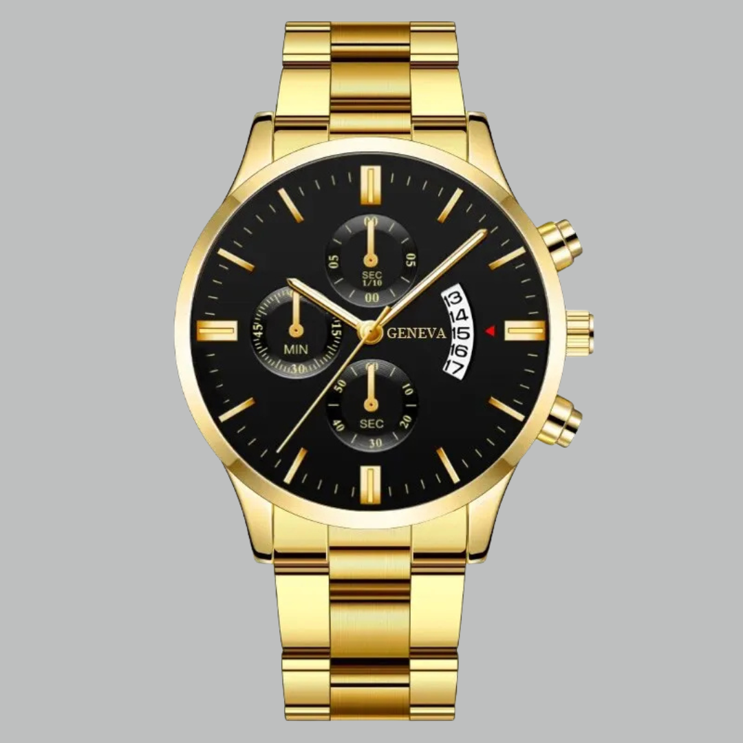 Maximus - Luxury Men's Quartz Watch - Stainless Steel Classic