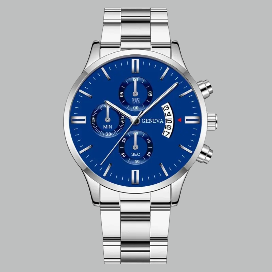 Maximus - Luxury Men's Quartz Watch - Stainless Steel Classic
