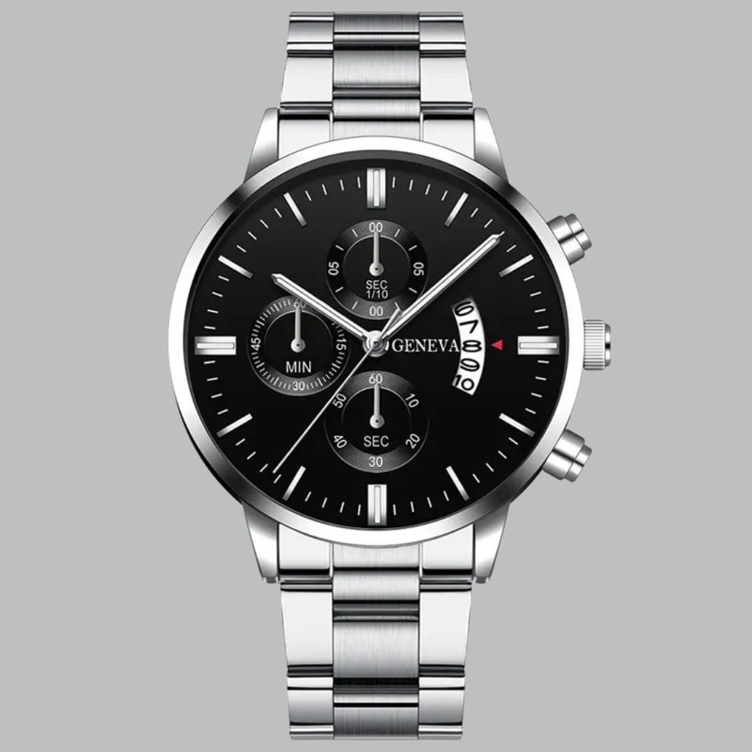 Maximus - Luxury Men's Quartz Watch - Stainless Steel Classic