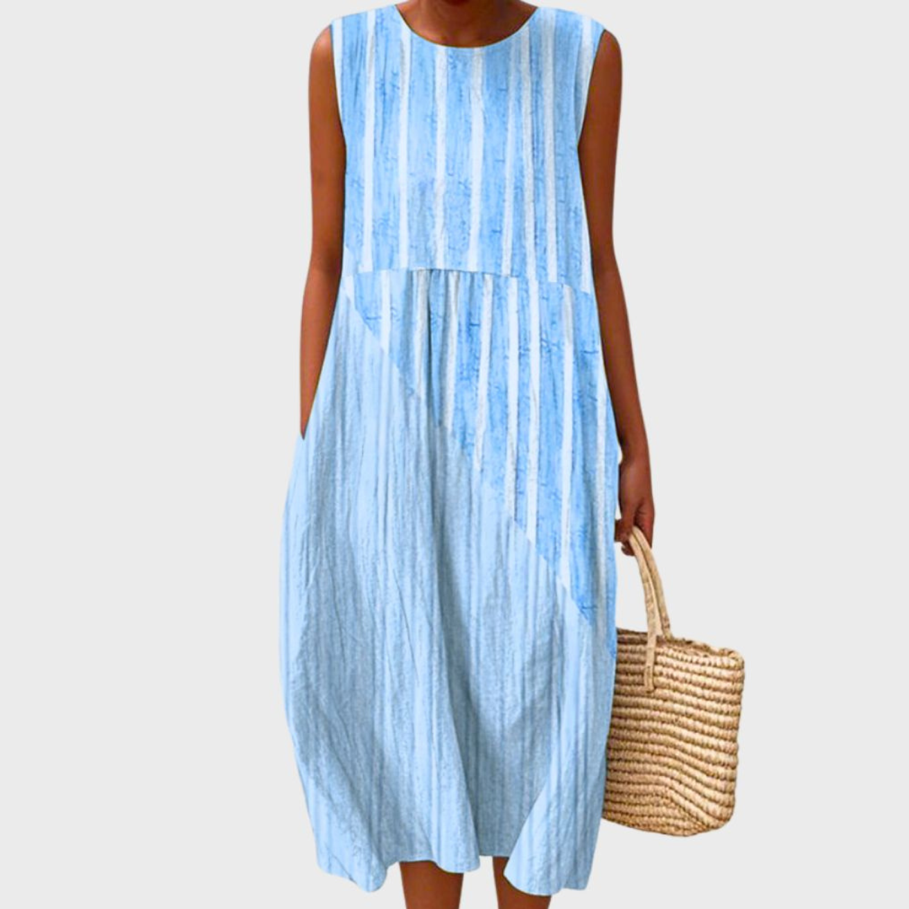 Women’s Linen Plaid Summer Dress