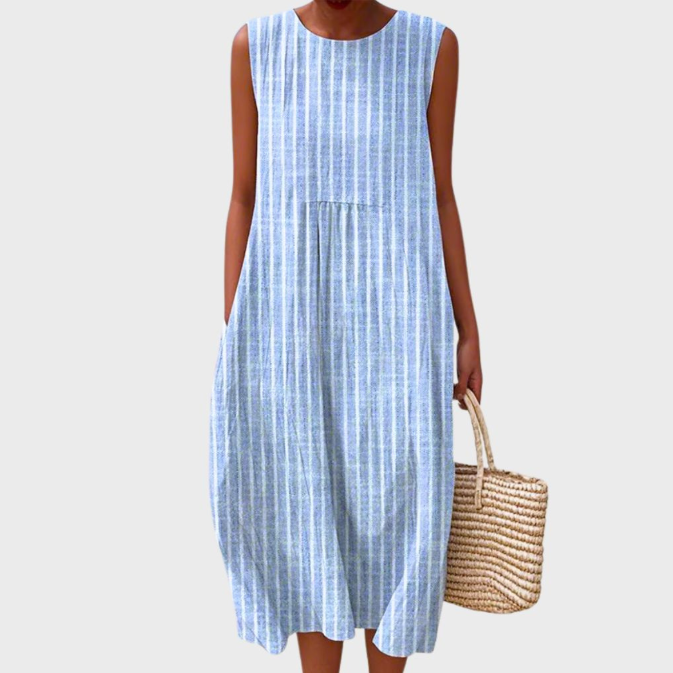 Women’s Linen Plaid Summer Dress