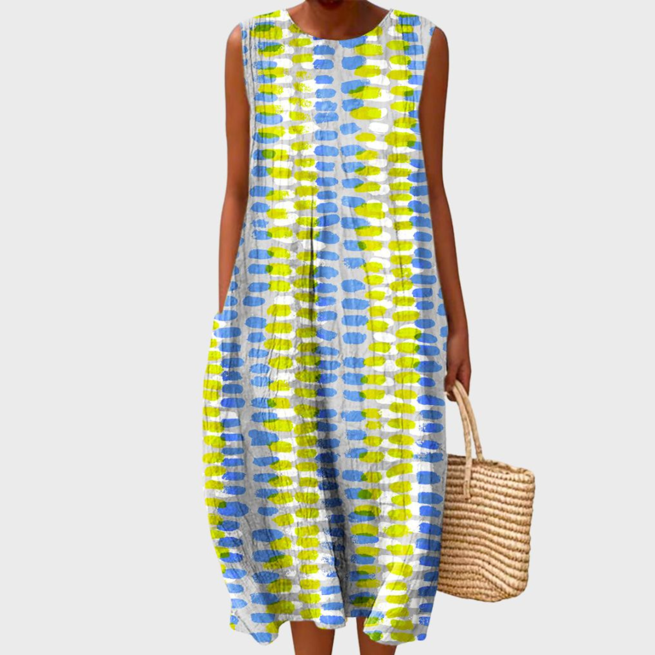 Women’s Linen Plaid Summer Dress
