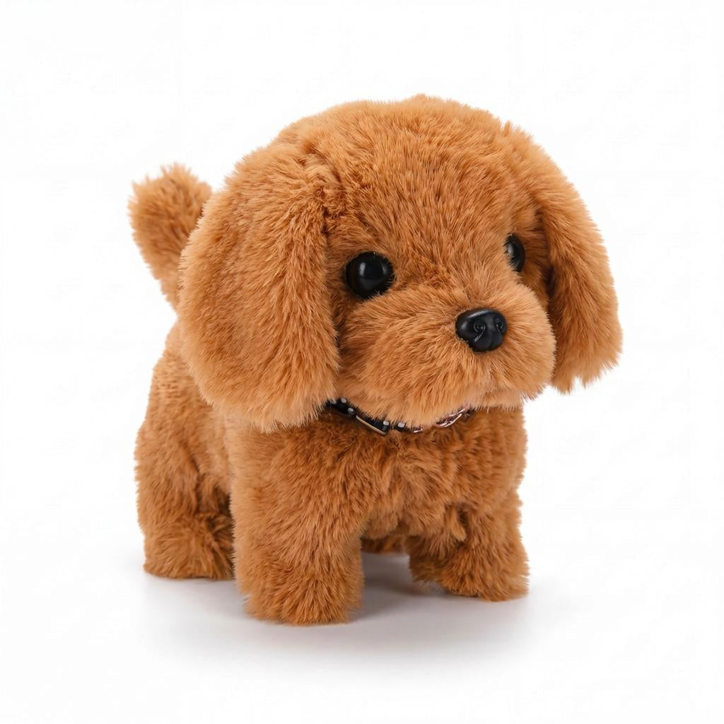 Interactive Plush Toy Dog - Moving Walking Barking Soft Puppy