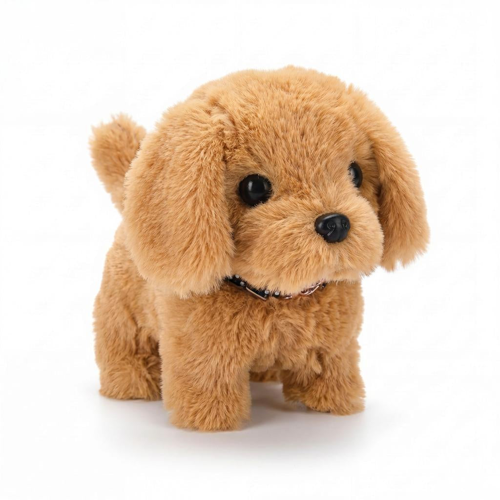 Interactive Plush Toy Dog - Moving Walking Barking Soft Puppy