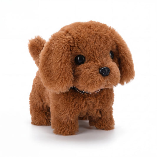 Interactive Plush Toy Dog - Moving Walking Barking Soft Puppy