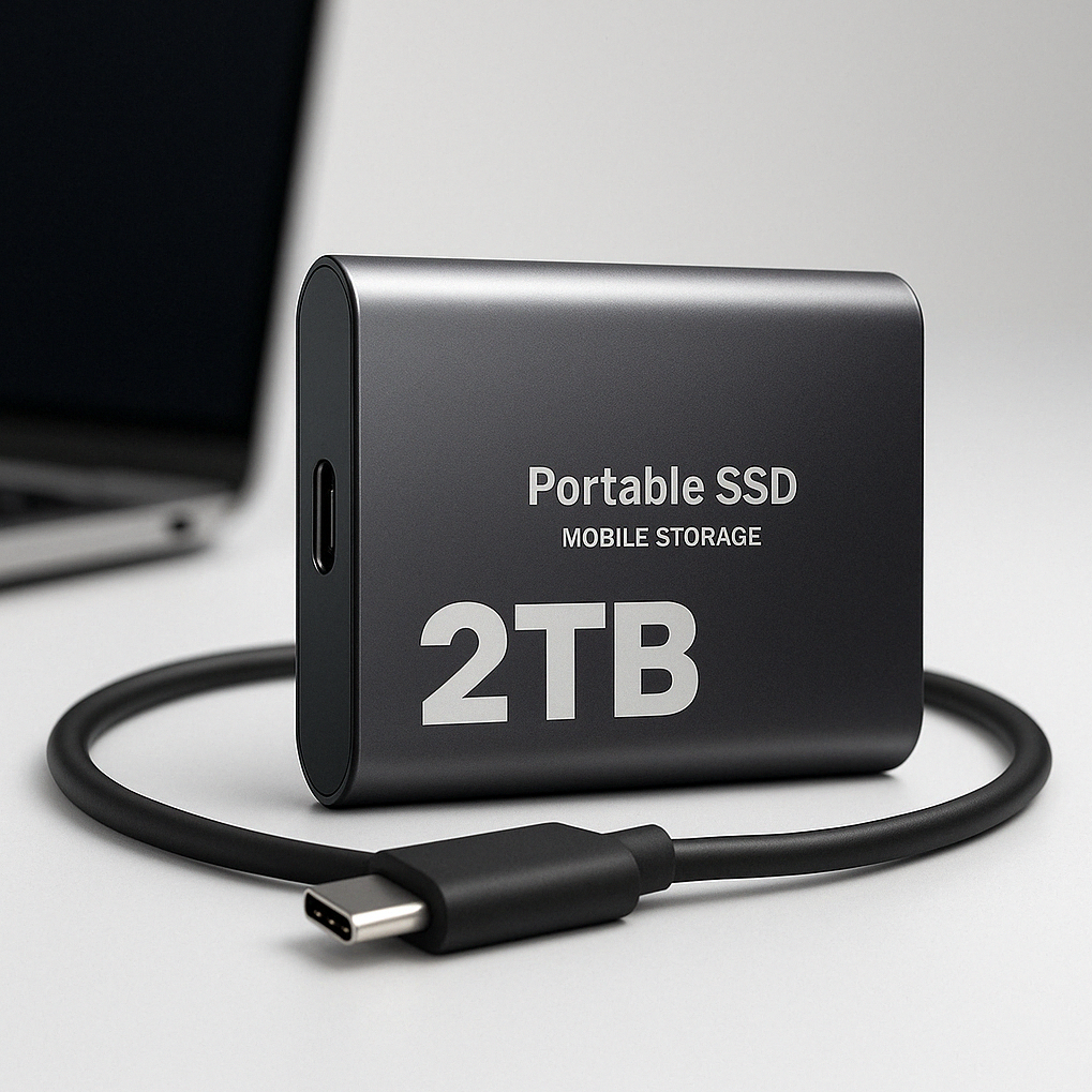 2TB External SSD – USB-C Portable Storage Drive