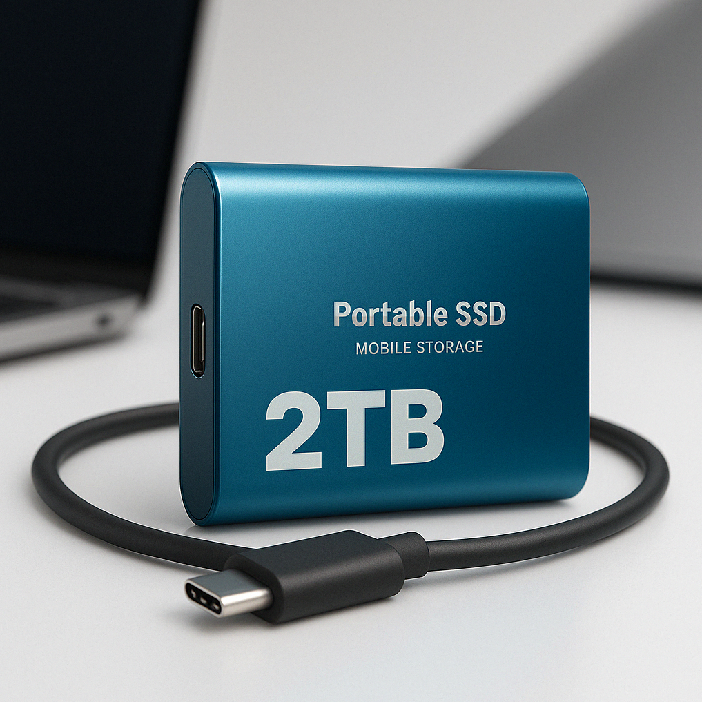2TB External SSD – USB-C Portable Storage Drive