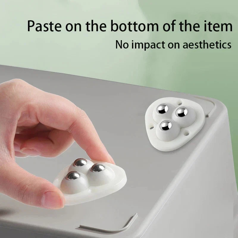 Adhesive 360 Rotating Caster Wheels - Heavy Duty Furniture Rollers